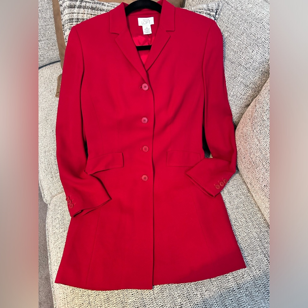 LOFT Vibrant Red Blazer